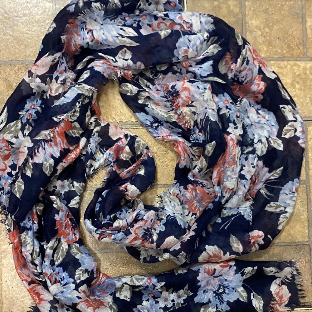 Floral Patterned Scarf